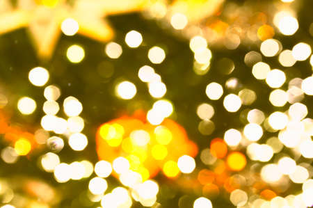 Abstract circular bokeh background of Christmaslightの写真素材