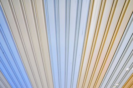 colourful metal wallの写真素材