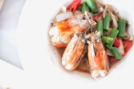 Thai Food, Stir-fried Black Pepper shrimp