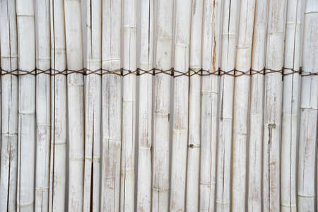 the bamboo fence background and textureの写真素材