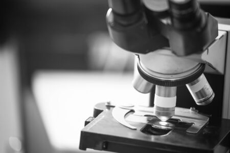 eye microscope for diagnostic disease in hospital laboratoryの写真素材