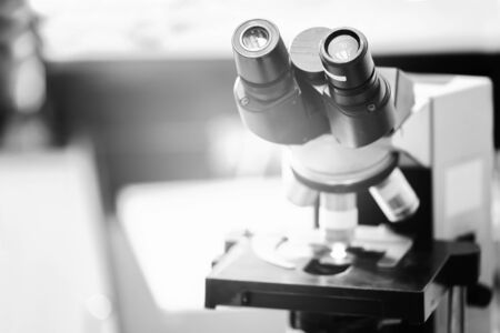 eye microscope for diagnostic disease in hospital laboratoryの写真素材