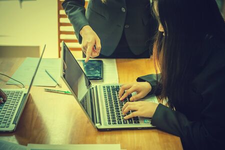 Group of business people Meeting Discussion Break Concept in office