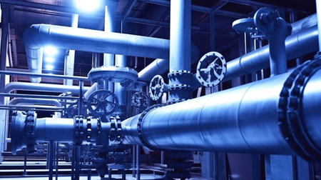 Navigating the Pipeline. The Vital Role of Steel Pipelines in the Oil and Gas Industry. Generative AIの素材