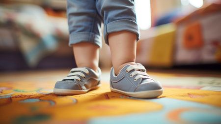 The Delicate Charm of Little Baby Feet. Generative AIの素材