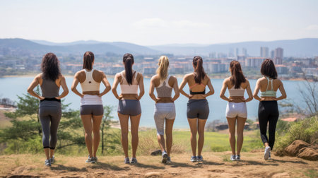 Terrain Training - The Invigorating Challenge of Outdoor Exercise. Generative AIの素材