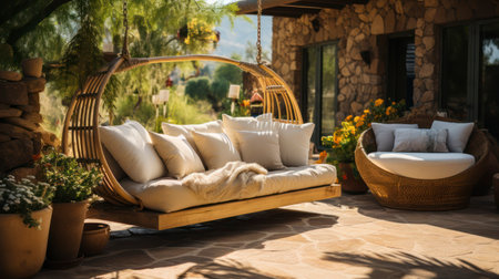 Transforming Outdoor Areas into Luxurious Lounging Spaces for Summerの素材