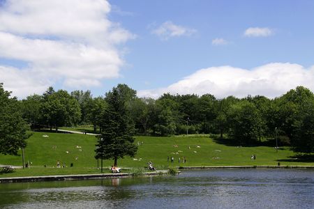 Mont-Royal Park, Montrealの写真素材