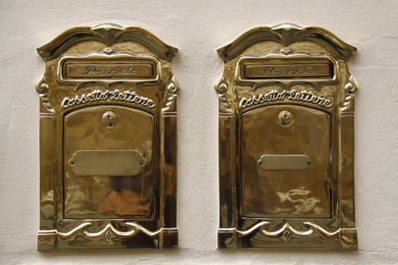 Old Italian letter boxの写真素材