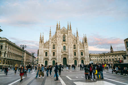 Milan Cathedral (Duomo di Milano) is the cathedral church of Milan, Italy.の写真素材