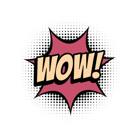 Wow Text Cartoonのイラスト素材