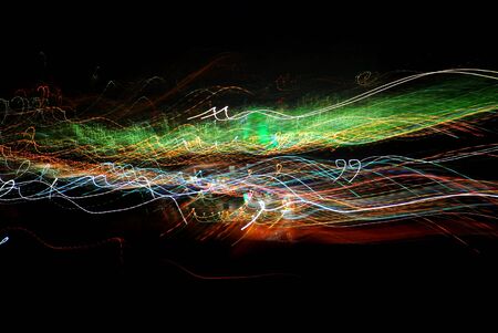 Abstract light trails