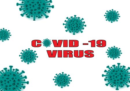 Covid-19 virus dangerous in the world and Abstract  background vector  illustrationのイラスト素材
