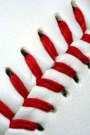 Close up of a baseballの写真素材