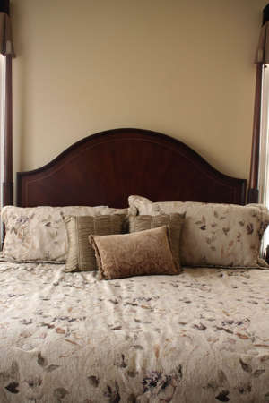 Luxurious Bed in Warm Tones