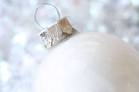 White Christmas Ornamentの写真素材