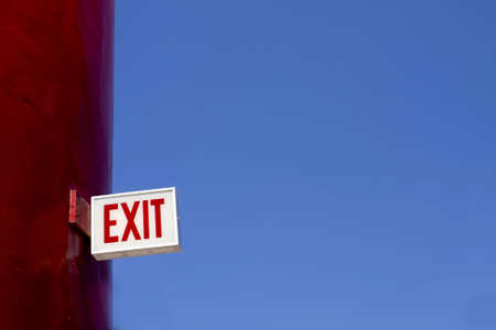 Exit Signの写真素材