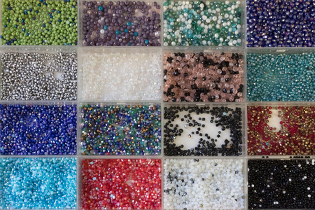 Beads and trinkets for do-it-yourself (DIY) Necklaces, Bracelets and Jewelryの写真素材