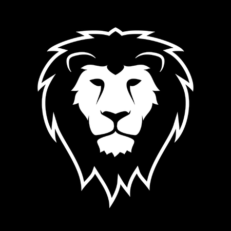 Lion Head Icon Logo Vectorのイラスト素材