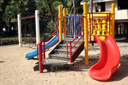 Colorful playground in the park