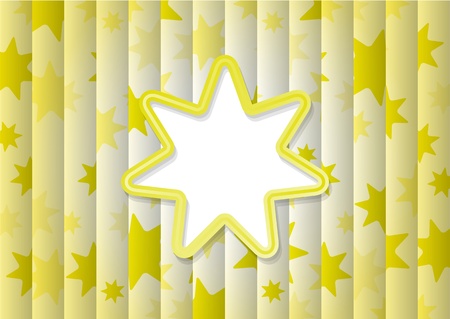abstract background with one big yellow sun and lot of small sunsのイラスト素材
