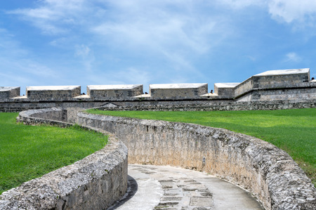 Entrance to Fort San Miguel, Campeche Mexico - UNESCO World Heritage City