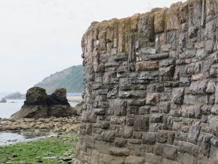Meadfoot Beach Torquay Devon UKの写真素材