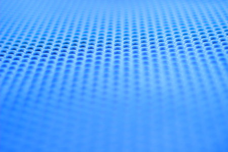 Macro close-up of a metallic aluminum grid.の写真素材
