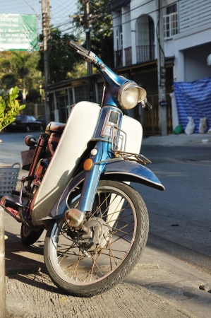 1970s retro motorcycle old machineの写真素材