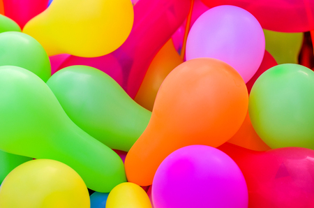 Colorful balloon background for decorationの写真素材
