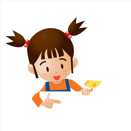 cartoon point isolatedのイラスト素材