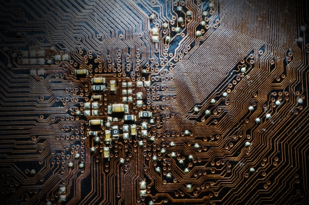 Closeup Print Circuit Board