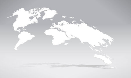 3D World map, earth map eps10のイラスト素材