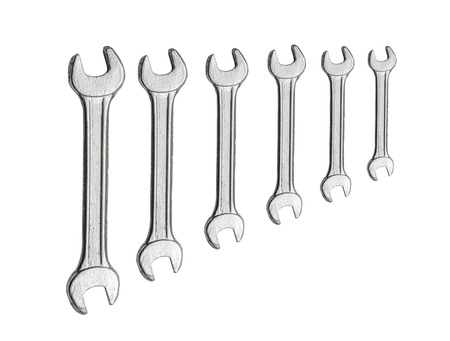 isolated fix wrench, fixer tools setの写真素材