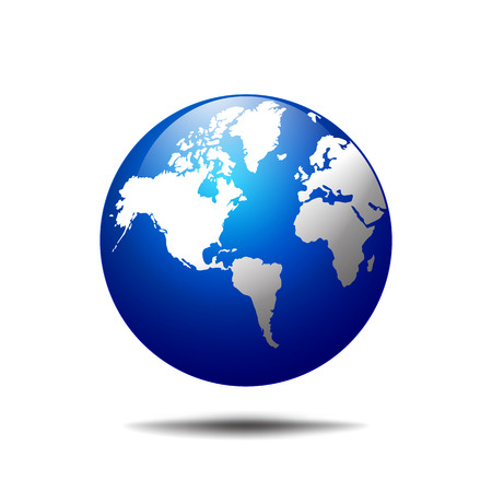 Vector globe icon of the world のイラスト素材