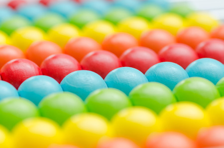 Close up colorful abacus, old calculator toyの写真素材