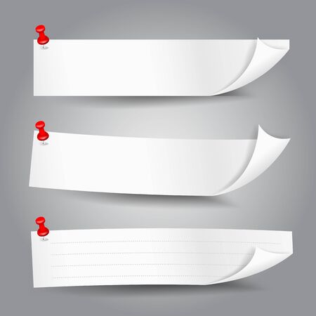 Blank template paper banner with color corner vector illustrationのイラスト素材