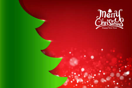 Abstract background green and red with bokeh and light elementのイラスト素材