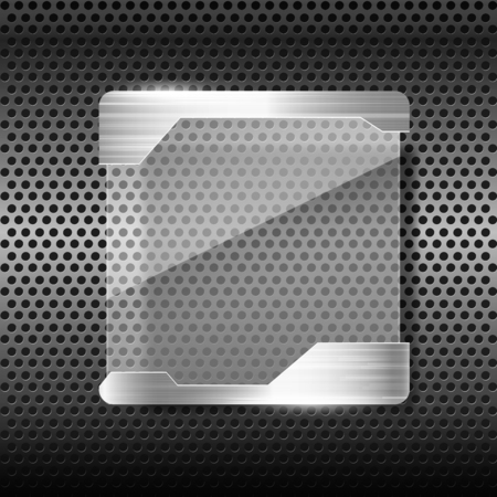 Polished steel texture on hold metal abstract background vector illustrationのイラスト素材