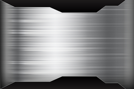 Dark chrome black and grey background texture vector illustrationのイラスト素材