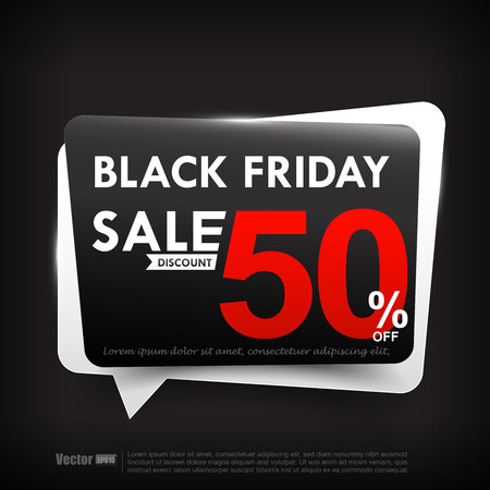 Collection of black friday web tag banner promotion sale discount style vector illustrationのイラスト素材