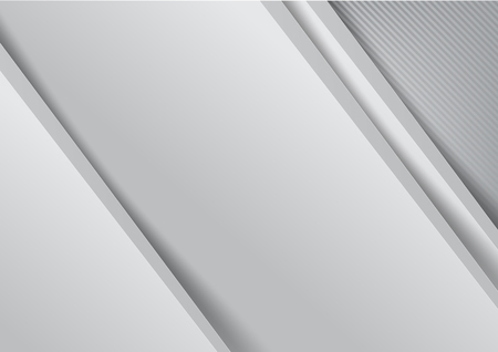 Abstract background basic geometry light grey layered and overlap and shadow element  vector illustration eps10のイラスト素材