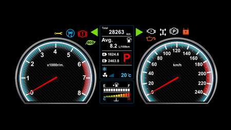 Car dash board vector illustration eps 10のイラスト素材