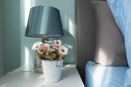 Soft tone beautiful flower in the jar select focus shallow depth of fieldの写真素材