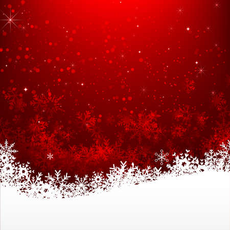 Christmas snowflake with night star light and snow fall abstract background vector illustration eps10 002のイラスト素材