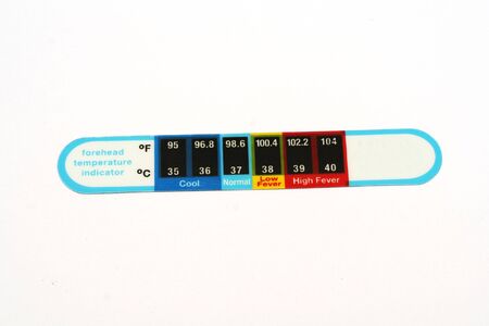 forehead temperature indicator for baby's
