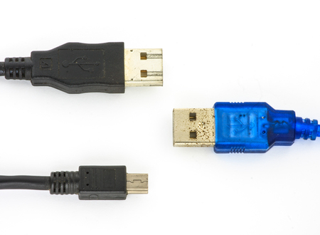 Old USB is usedの写真素材