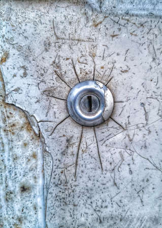 keyhole on a old car door