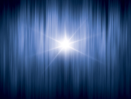 Blue space with bright stars. Concept abstract art background and image processing design.の写真素材