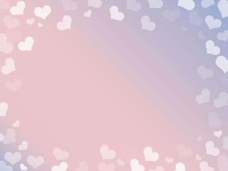 hearts frame for valentine's day on gradeint backgroundの写真素材